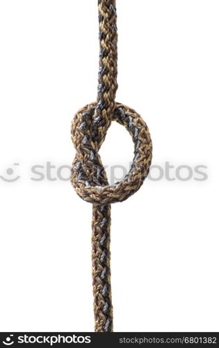 ropes with knot isolated on white background