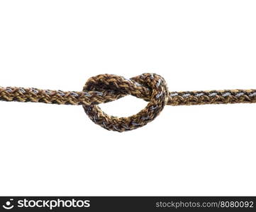 ropes with knot isolated on white background