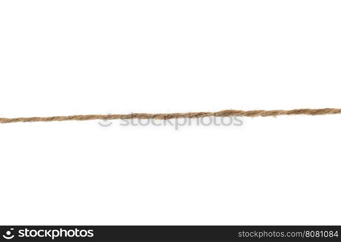 ropes with knot isolated on white background