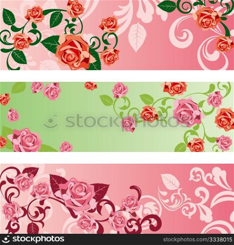Rose banners set