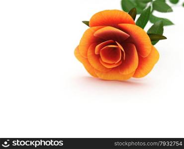 Rose Copyspace Indicating Romance Petals And Blank