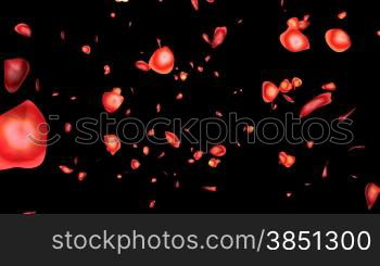 Rose petals with Alpha Channel