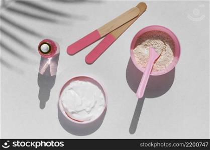 rose products spa treatment arrangement cosmetics