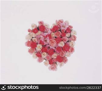 roses in the shape of heart