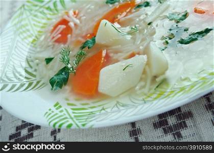 Rosol - Homemade Polish Chicken Noodle Soup