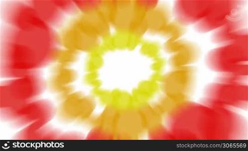 Rotating colored rings abstract background (seamless loop)