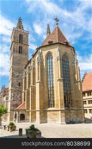 Rothenburg ob der Tauber Church, Franconia, Bavaria, Germany