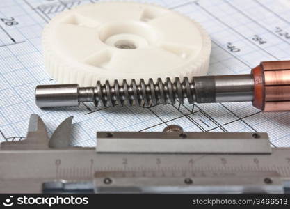 rotor electromotor and technical drawing