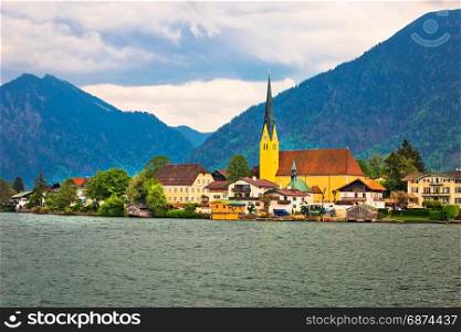 Rottach Egern on Tegernsee architecture and nature view, Bavaria region of Germany