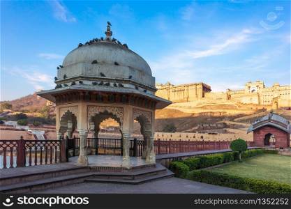 Rotunda in the territory of Amber Fort, Amer, Jaipur, India.. Rotunda in the territory of Amber Fort, Amer, Jaipur, India