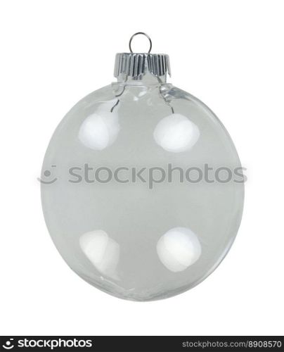 Round Christmas ornament for decorating during the winter season - path included