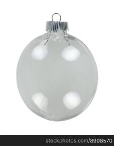 Round Christmas ornament for decorating during the winter season - path included