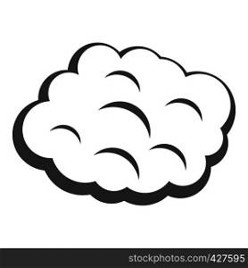 Round cloud icon. Simple illustration of round cloud vector icon for web. Round cloud icon, simple style