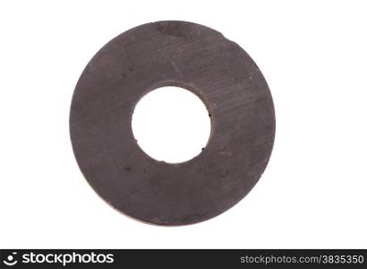 round magnet isolated on white