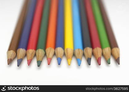 Row of crayons