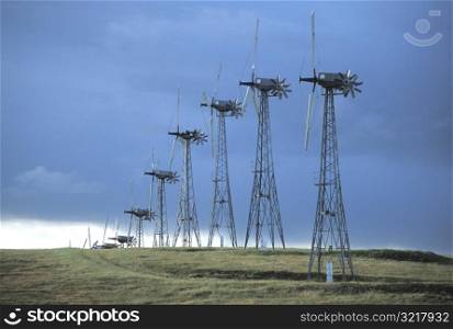 Row of Windmills