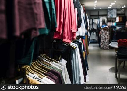 rows hangers with clothes. Resolution and high quality beautiful photo. rows hangers with clothes. High quality beautiful photo concept