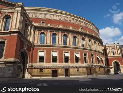 Royal Albert Hall in London. Royal Albert Hall concert room in London, UK