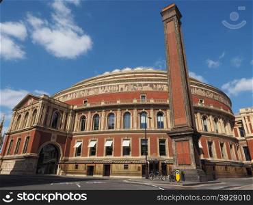 Royal Albert Hall in London. Royal Albert Hall concert room in London, UK
