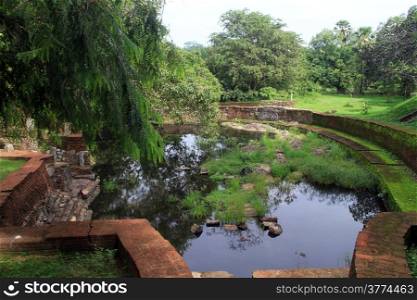 Royal baths of Nissanka Mala in Polonnaruwa, Sri Lanka