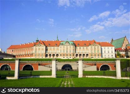 Royal Castle a famous landmark in the Old Town of Warsaw, Poland