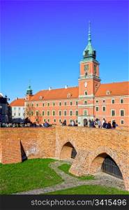 Royal Castle and fortification in the Old Town of Warsaw, Poland