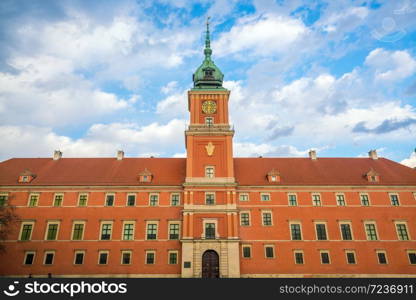 Royal Castle in Warsaw in a summer day, Poland