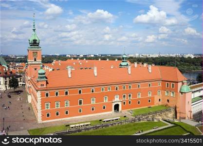 Royal Castle (Polish: Zamek Krolewski) in Old Town of Warsaw, Poland