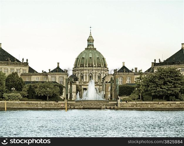 Royal palace Amalienborg, cathedral Copenhagen Denmark Scandynavia, Europe