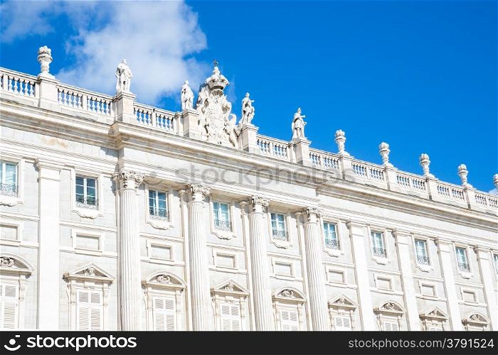 Royal Palace building, Madrid, Spain