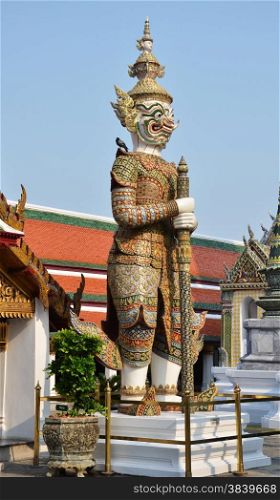 Royal Palace complex in Bangkok, Thailand - statue