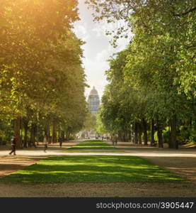 Royal park in Brussels