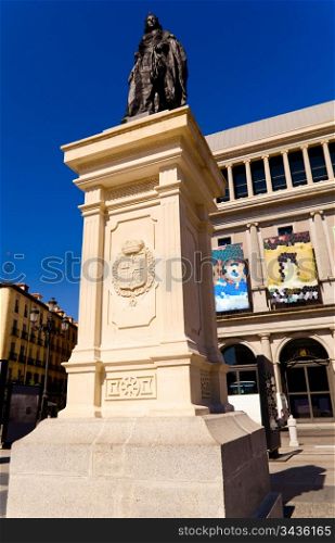 Royal Theatre of Madrid at sunny day at Madrid, Spain