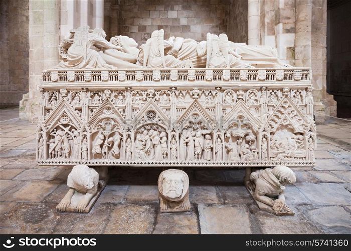 Royal tomb at the Alcobaca Monastery, Portugal