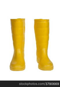 rubber boot yellow color