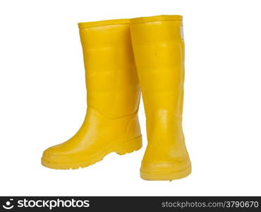 rubber boot yellow color
