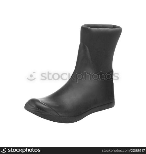 rubber boots isolated on white