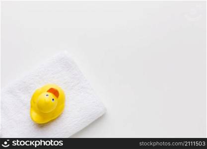 rubber duck towel copy space