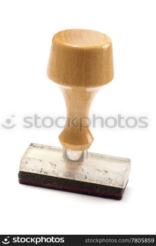 Rubber stamp isolated on white background