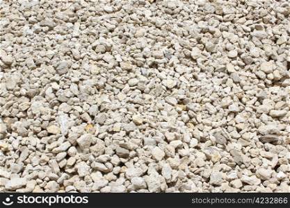 rubble coming from a sand pit, stones