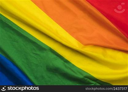 ruffled rainbow flag lgbt community