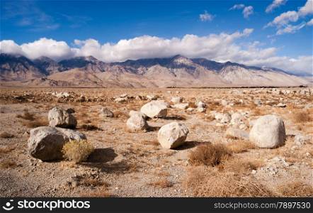 Rugged landscape at the base of the Sierra Nevada Mountain Range