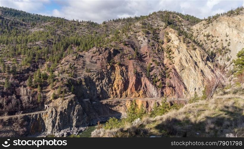 Rugged Mountains in the Fraser Canyon
