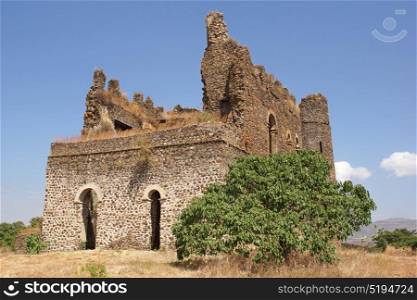 Ruin of palace Guzara, Gondar, Ethiopia, Africa