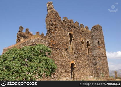 Ruin of palace Guzara, Gondar, Ethiopia, Africa