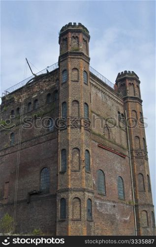 ruin of the Malakoff tower of the Zeche Westhausen in Dortmund