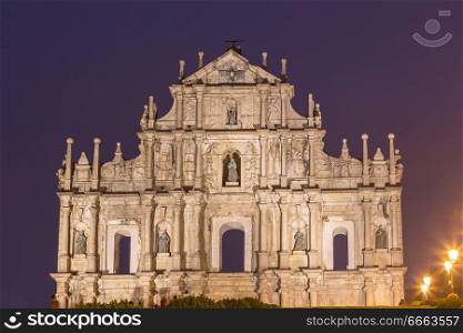 Ruine von St. Paul&rsquo;s Kirche in Macau China