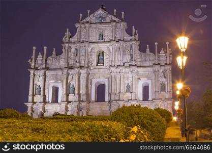 Ruine von St. Paul&rsquo;s Kirche in Macau China