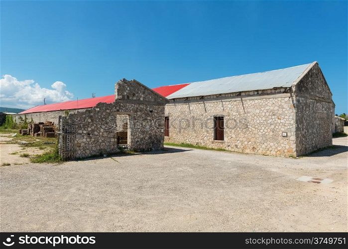 Ruined and restored warehouse buildings, Falmouth, Jamaica