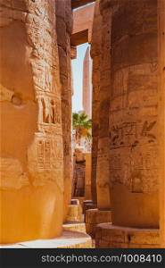 Ruined Thebes Egypt. Anscient Temple